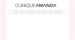 Desktop Screenshot of cliniqueamanda.no